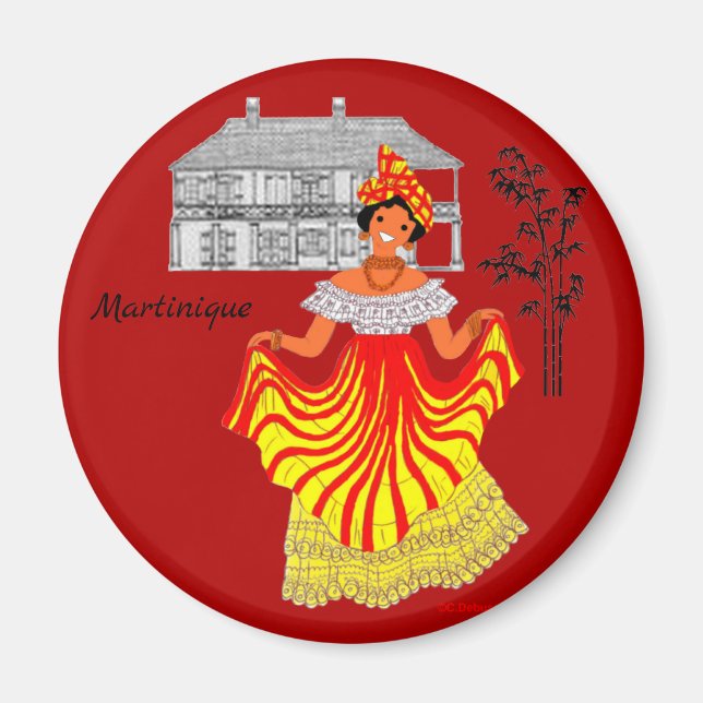 Aimant Martinique, France (Devant)