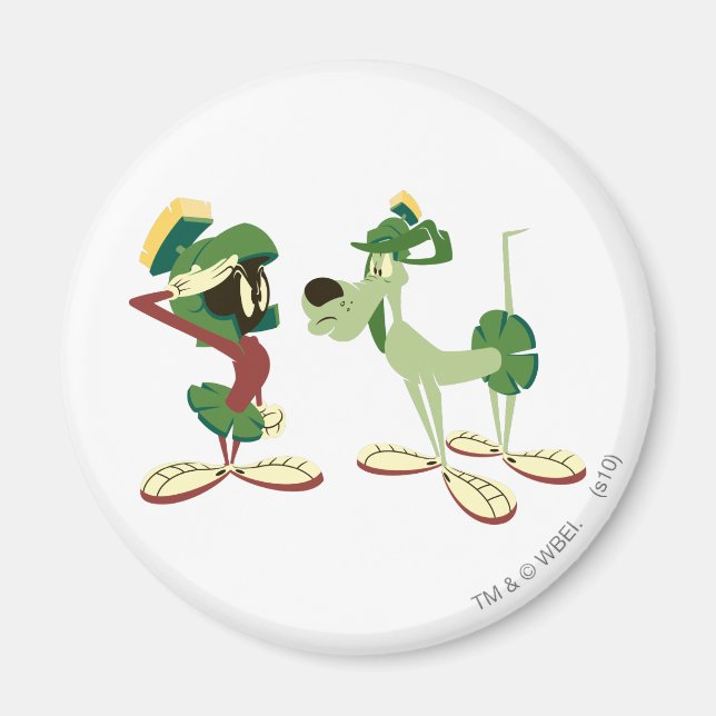 Aimant MARVIN LE MARTIAN™ et K-9 (Devant)