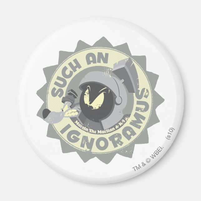 Aimant MARVIN LE MARTIAN™ Tel Ignoramus (Devant)