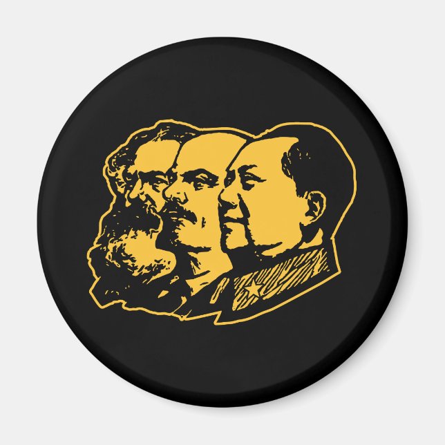 Aimant Marx Lenin Mao Portrait (Devant)