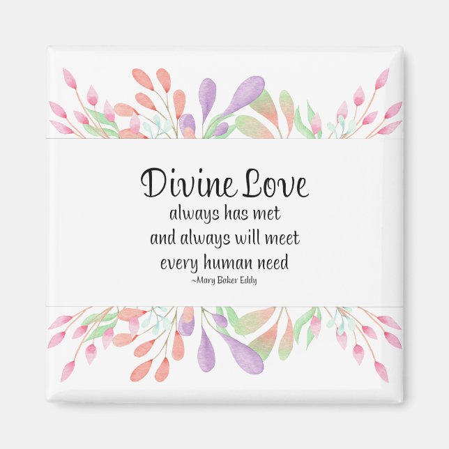 Aimant Mary Baker Eddy Divine Love Citation Inspirante (Devant)