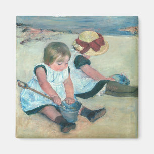 Aimant Mary Cassatt - Children Playing on the Beach