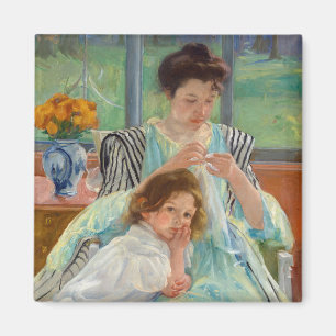 Aimant Mary Cassatt - Jeune mère coudre