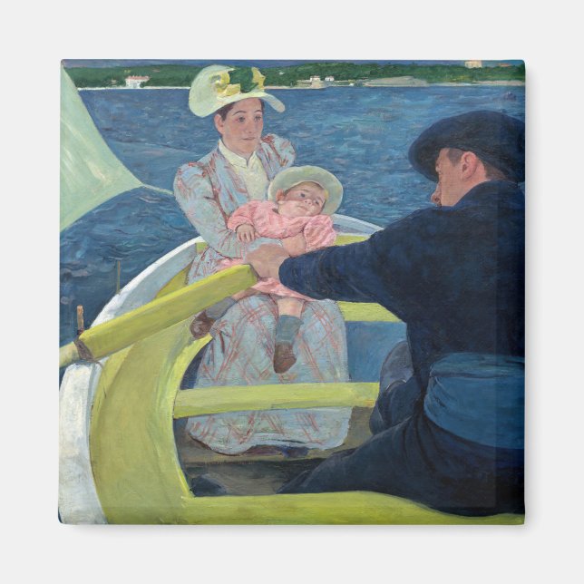 Aimant Mary Cassatt - La Partie en barque (Devant)