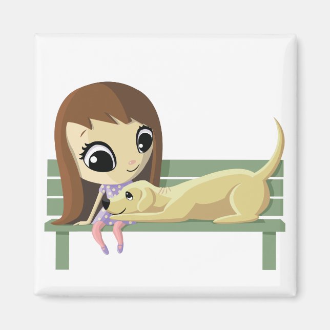 Aimant Mary et Crouton le chien (Devant)