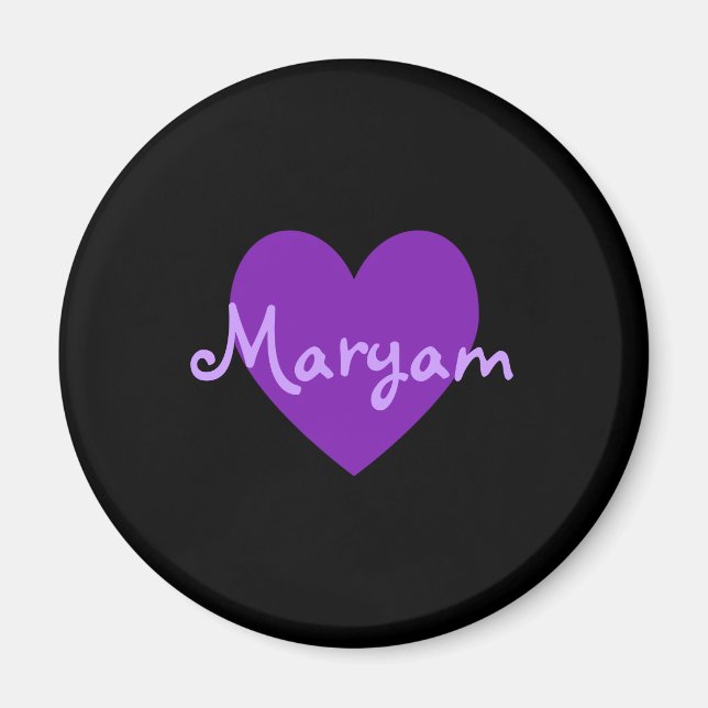 Aimant Maryam en violet (Devant)