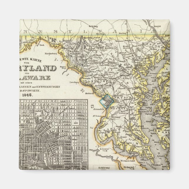 Aimant Maryland, Delaware (Devant)