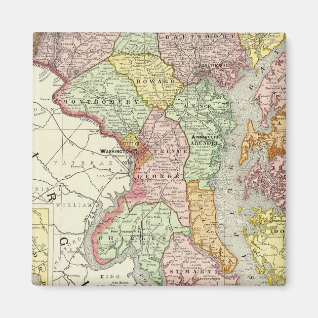 Aimant Maryland et Delaware (Devant)