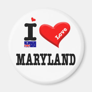 Aimant MARYLAND - I Love