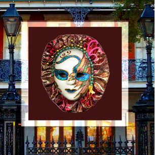 Aimant Mascarade, Mardi Gras, Masque de Carnaval