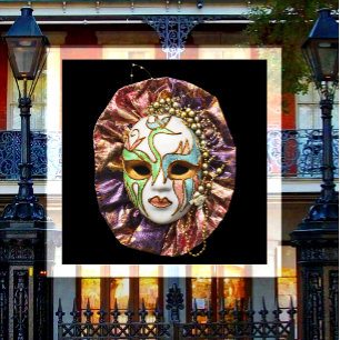 Aimant Mascarade, Mardi Gras, Masque de Carnaval