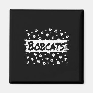 Aimant Mascotte Bobcats Retour À L'Esprit Scolaire Emprei