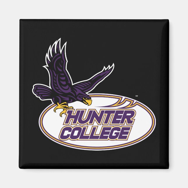 Aimant Mascotte des Hawks de Hunter College (Devant)