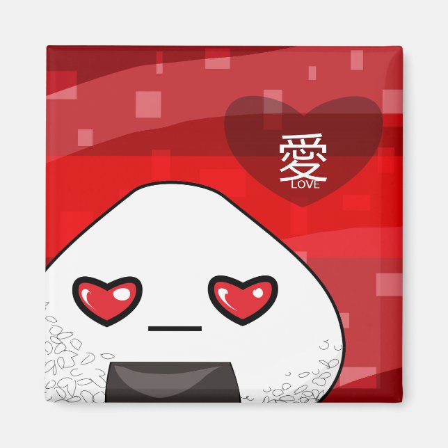 Aimant Mascotte japonaise au manga (Devant)
