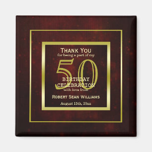 Aimant Masculine Double Gold Frame 50e anniversaire
