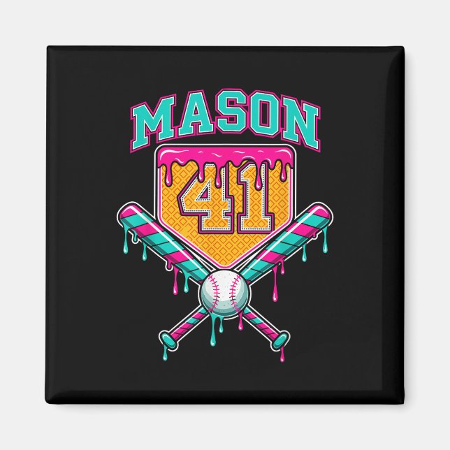 Aimant Mason 41 Mème Crème Glacée Dégoulinante Bysebyll A (Devant)