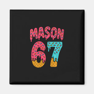 Aimant Mason 67 Glace Mème Drôle Six Sept (sur Ck) Pr