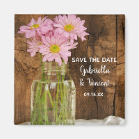 Mason Jar Daisies roses Mariage de la grange Enreg