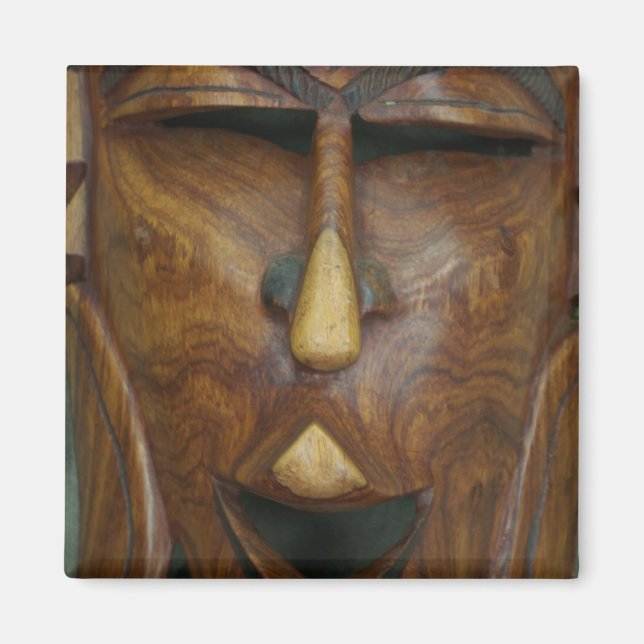 Aimant Masque africain en bois (Devant)