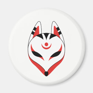 Aimant Masque de Fox de Kitsune de Japonais