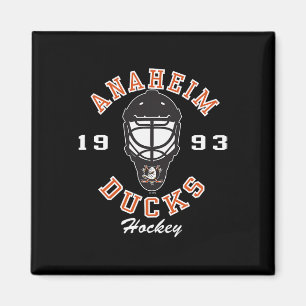 Aimant Masque de hockey des Ducks d'Anaheim Noir Officiel