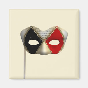 Aimant Masque de Mascarade Élégant pour Soirée de Carnava