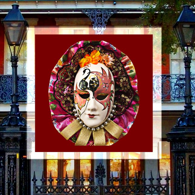 Aimant Masque de masquerade, masque de Mardi Gras  (Créateur téléchargé)