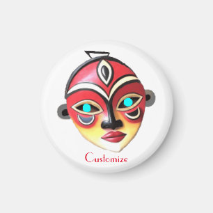 Aimant Masque de visage de fille africaine Thunder_Cove