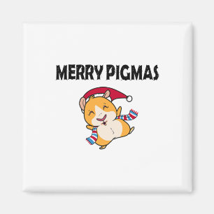 Aimant Masque de visage Joyeux Pigmas Cochon d'Inde drôle