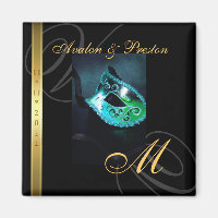 Masque turquoise Swirl Masquerade Masque Enregistr