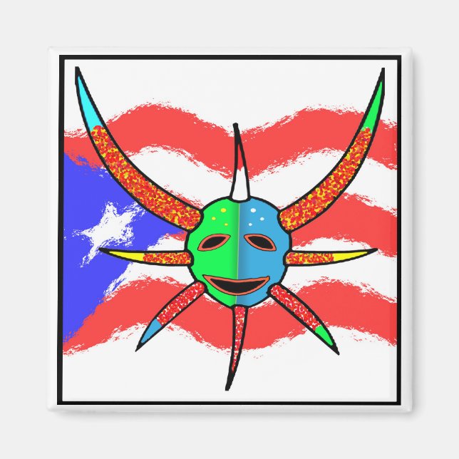 Aimant masque vejigante (Devant)