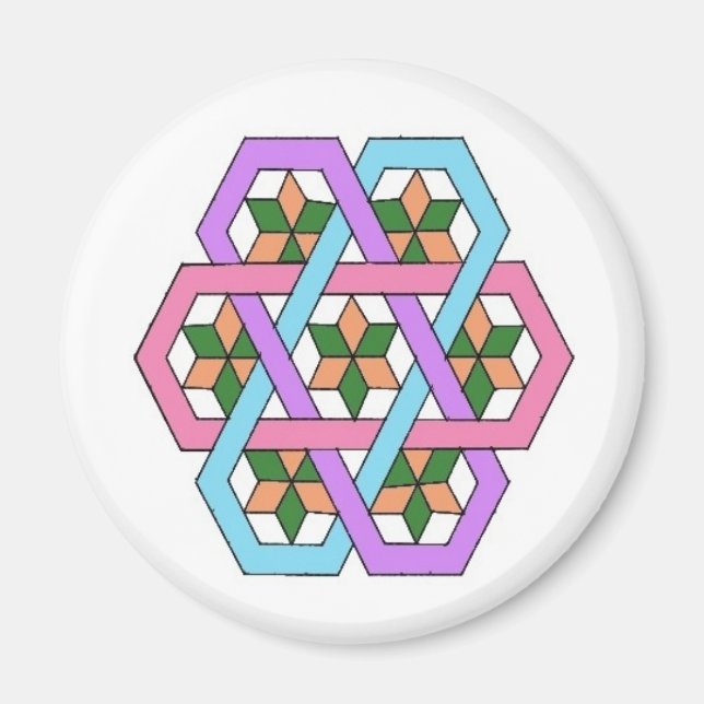 Aimant Masquer les étoiles Rangoli (Devant)