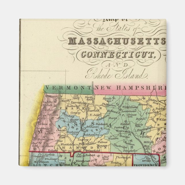 Aimant Massachusetts, Connecticut, Rhode Island (Devant)