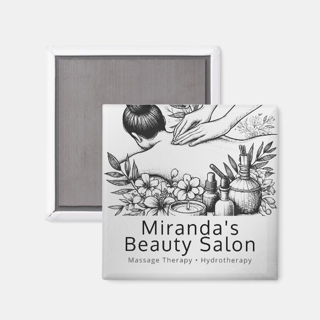 Aimant Massage Thérapie Guérison Mains Énergie Spa Bien-ê (Recto/Verso)