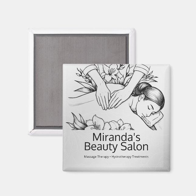 Aimant Massage Thérapie Guérison Mains Énergie Spa Bien-ê (Recto/Verso)