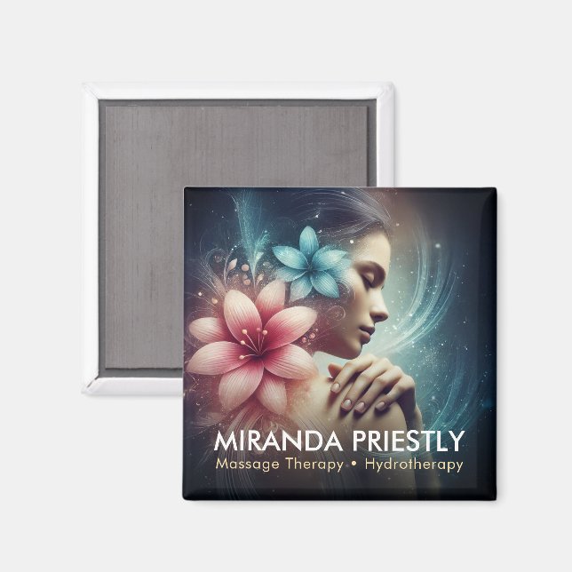 Aimant Massage Thérapie Guérison Mains Énergie Spa Bien-ê (Recto/Verso)