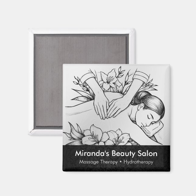 Aimant Massage Thérapie Guérison Mains Énergie Spa Bien-ê (Recto/Verso)