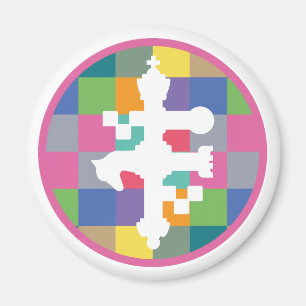 Aimant Master Chess Couleurs Carrés spéciales par Masanse