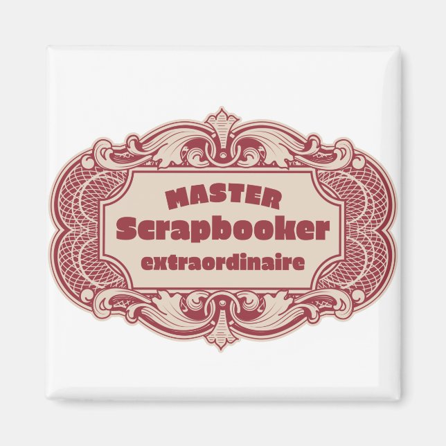 Aimant Master Scrapbooker Extraordinaire (Devant)
