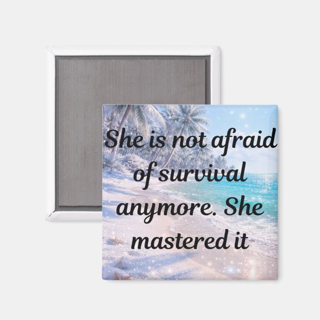 Aimant Mastered Survival - Unbreakable Strength (Recto/Verso)