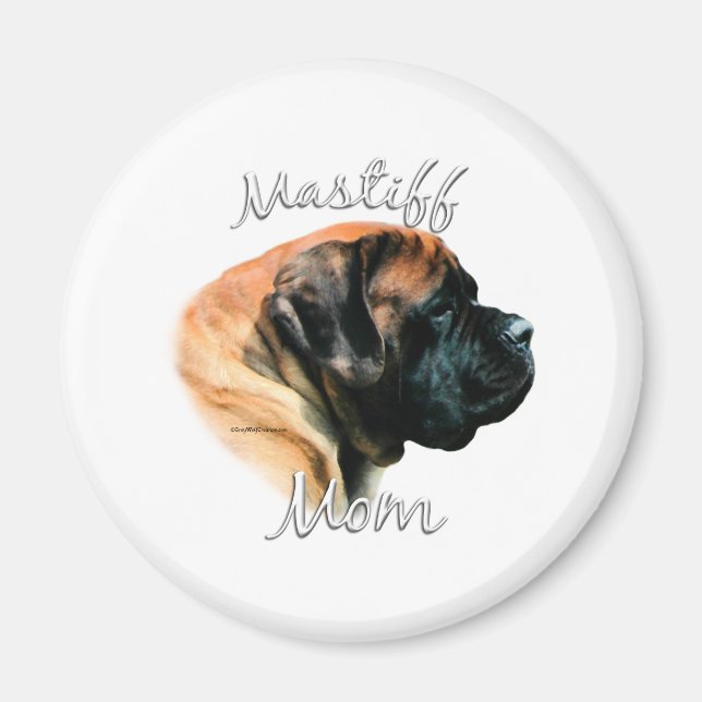 Aimant Mastiff (abricot) Maman 2 (Devant)