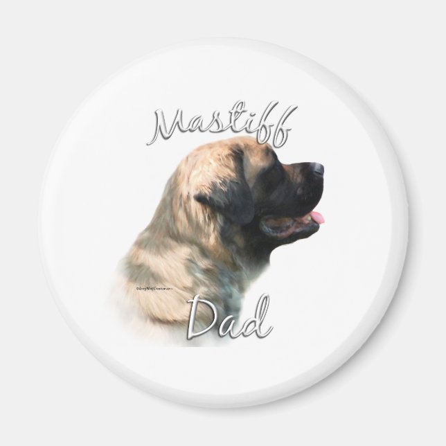 Aimant Mastiff (peluche) Papa 2 (Devant)