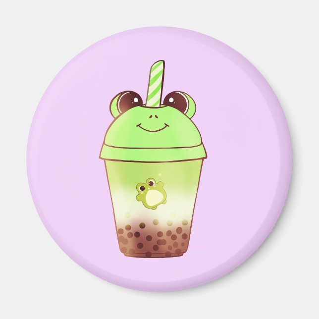 Aimant Matcha Buble Thé Lait Thé Grenouille (Devant)