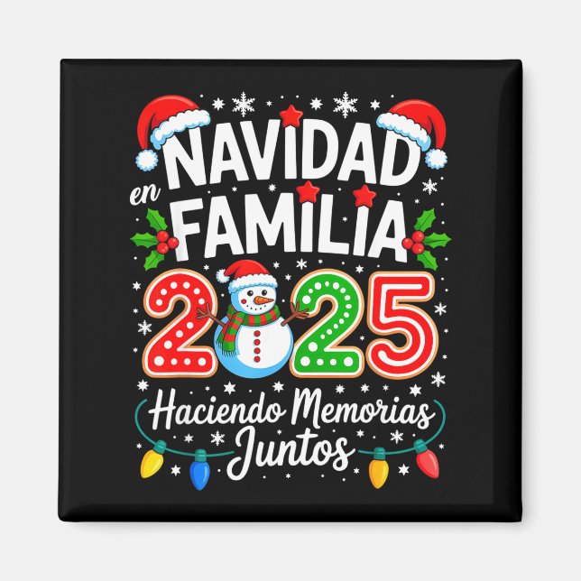 Aimant Matching Family Pajamas Navidad En Familia Christm (Devant)