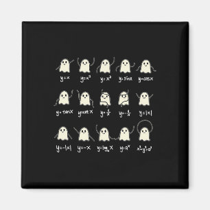 Aimant Math Dance Fantôme Halloween Éffrayant mignon Fant