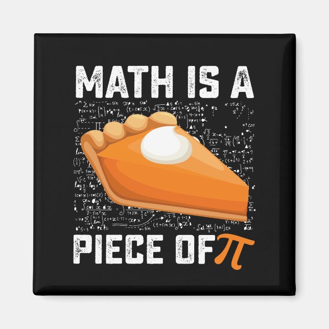 Aimant Math Est Une Pièce De Pi Day Pie Mathématiques (Devant)
