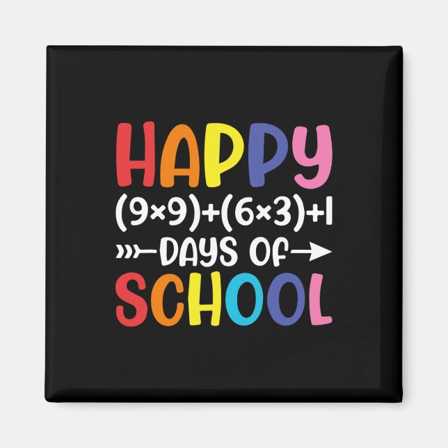 Aimant Math Formula 100 Jours De L'École Amusants Math En (Devant)