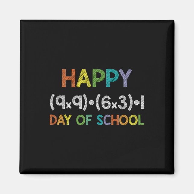 Aimant Math Formula 100 Jours D'École 100ème Jour Fun Cut (Devant)