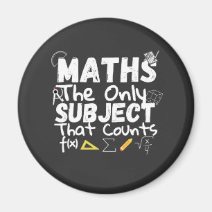 Aimant Math Le Seul Sujet Qui Compte T-shirt