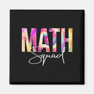 Aimant Math Squad Tie Dye Retour À L'École Les femmes app